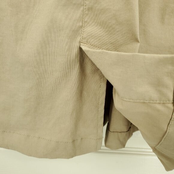 Athleta Lightweight/Quick-Dry A-Line Pleated Cargo Pocket Skirt 10 Tan - Picture 12 of 16